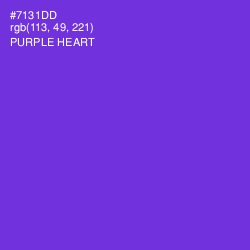 #7131DD - Purple Heart Color Image