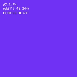 #7131F4 - Purple Heart Color Image