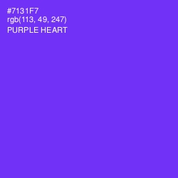 #7131F7 - Purple Heart Color Image