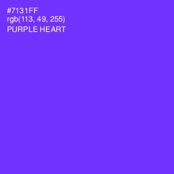 #7131FF - Purple Heart Color Image