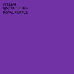 #7132A6 - Royal Purple Color Image