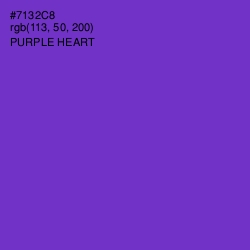 #7132C8 - Purple Heart Color Image