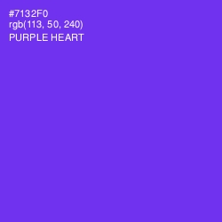 #7132F0 - Purple Heart Color Image