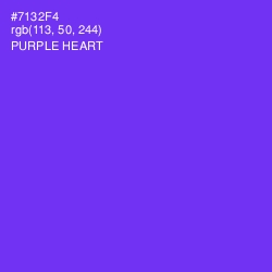 #7132F4 - Purple Heart Color Image