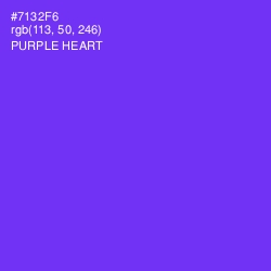 #7132F6 - Purple Heart Color Image