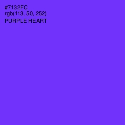 #7132FC - Purple Heart Color Image