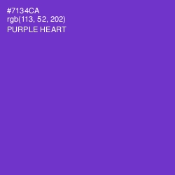 #7134CA - Purple Heart Color Image