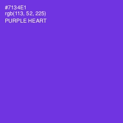 #7134E1 - Purple Heart Color Image