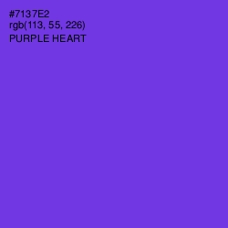 #7137E2 - Purple Heart Color Image