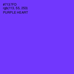 #7137FD - Purple Heart Color Image