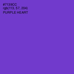 #7139CC - Purple Heart Color Image