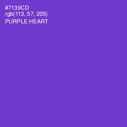 #7139CD - Purple Heart Color Image