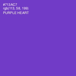 #713AC7 - Purple Heart Color Image