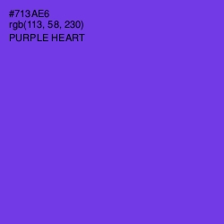 #713AE6 - Purple Heart Color Image