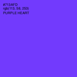 #713AFD - Purple Heart Color Image