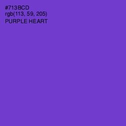 #713BCD - Purple Heart Color Image