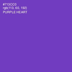 #713CC0 - Purple Heart Color Image