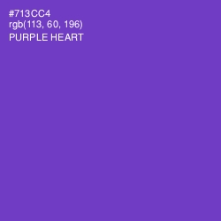 #713CC4 - Purple Heart Color Image