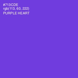 #713CDE - Purple Heart Color Image