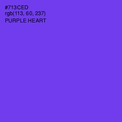 #713CED - Purple Heart Color Image