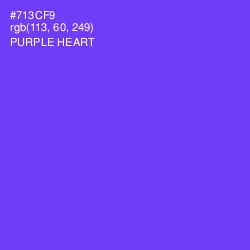 #713CF9 - Purple Heart Color Image