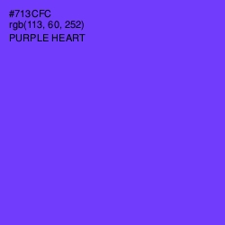 #713CFC - Purple Heart Color Image