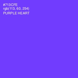 #713CFE - Purple Heart Color Image