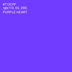 #713CFF - Purple Heart Color Image