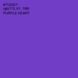 #713DC7 - Purple Heart Color Image