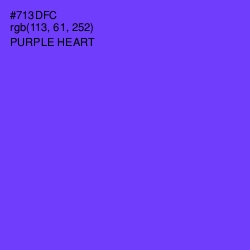 #713DFC - Purple Heart Color Image