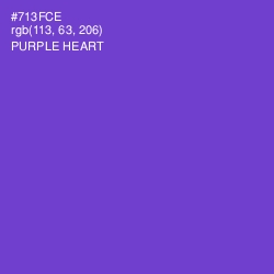#713FCE - Purple Heart Color Image