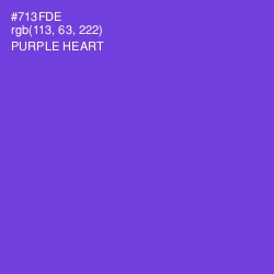 #713FDE - Purple Heart Color Image