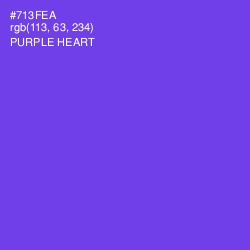 #713FEA - Purple Heart Color Image