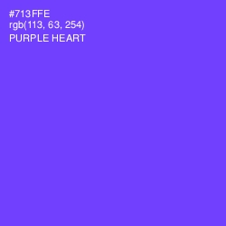 #713FFE - Purple Heart Color Image