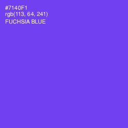 #7140F1 - Fuchsia Blue Color Image
