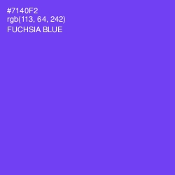 #7140F2 - Fuchsia Blue Color Image