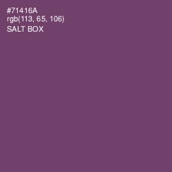 #71416A - Salt Box Color Image