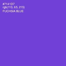 #7141D7 - Fuchsia Blue Color Image