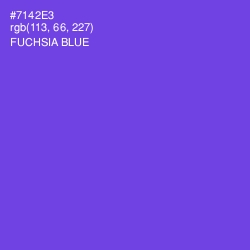 #7142E3 - Fuchsia Blue Color Image