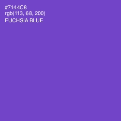 #7144C8 - Fuchsia Blue Color Image