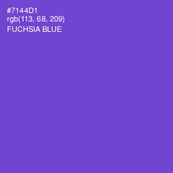 #7144D1 - Fuchsia Blue Color Image