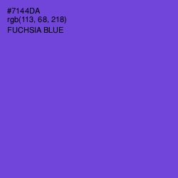 #7144DA - Fuchsia Blue Color Image