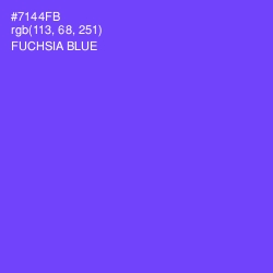 #7144FB - Fuchsia Blue Color Image