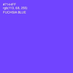 #7144FF - Fuchsia Blue Color Image