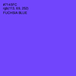 #7145FC - Fuchsia Blue Color Image