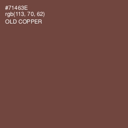 #71463E - Old Copper Color Image