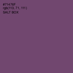 #71476F - Salt Box Color Image