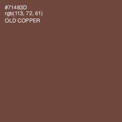 #71483D - Old Copper Color Image
