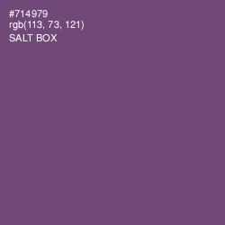 #714979 - Salt Box Color Image