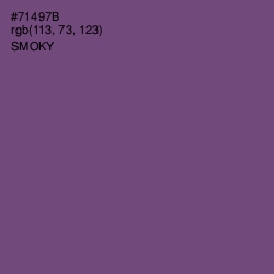 #71497B - Smoky Color Image